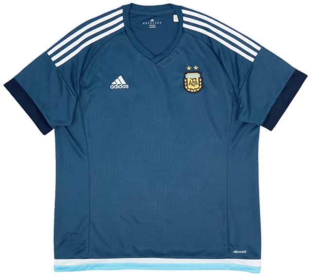 adidas 2015-16 Argentina Away Shirt - 9/10 - (XL)
