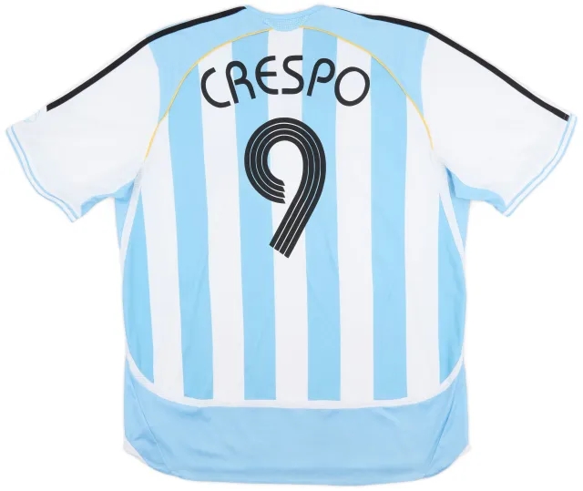 adidas 2005-07 Argentina Home Shirt Crespo #9 - 7/10 - (XXL)