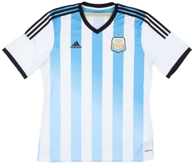adidas 2013-15 Argentina Home Shirt - 9/10 - (XL)