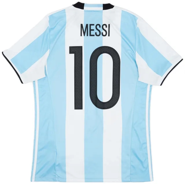 adidas 2016-17 Argentina Home Shirt Messi #10 - 6/10 - (M)