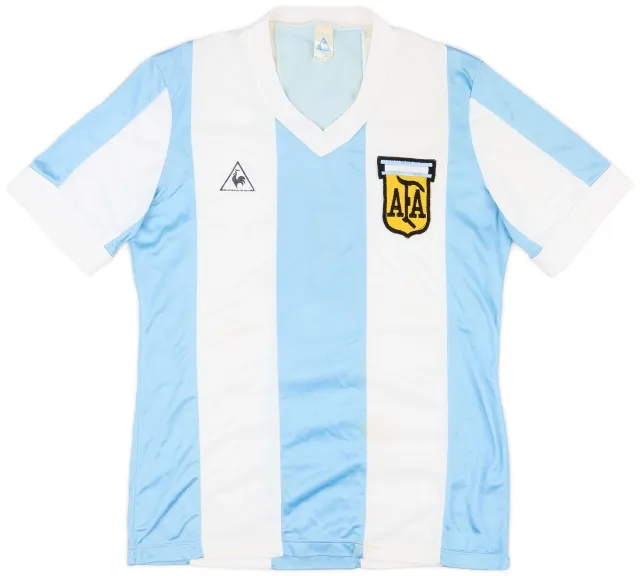 LeCoqSportif 1984-86 Argentina Home Shirt - 7/10 - (S)