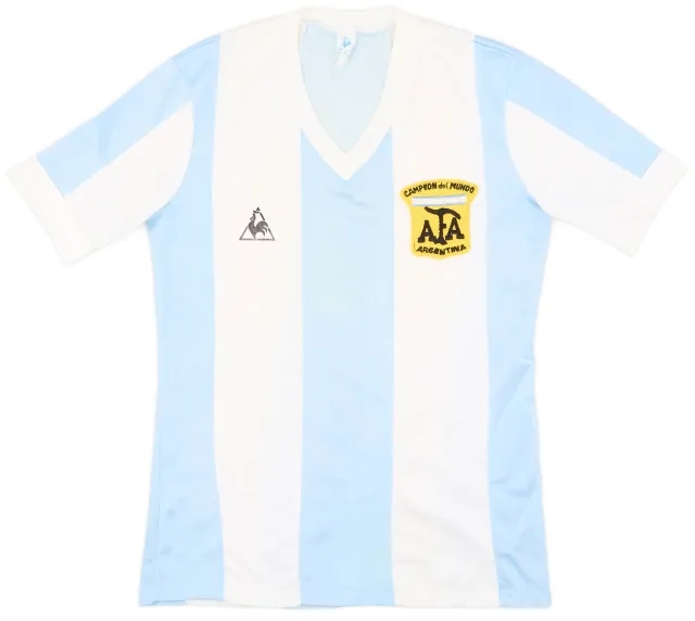LeCoqSportif 1984-86 Argentina Home Shirt - 7/10 - (S)