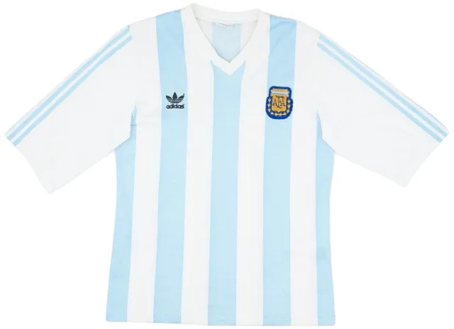 adidas 1990-91 Argentina Home Shirt - 4/10 - (M)