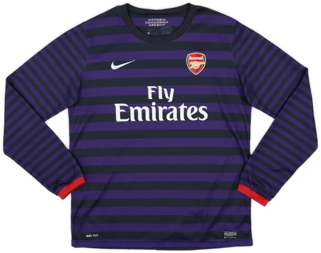 Nike 2012-13 Arsenal Away L/S Shirt - 7/10 - (XL.Boys)
