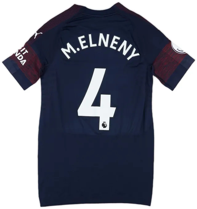 Puma 2018-19 Arsenal Match Issue Away Shirt M. Elneny #4
