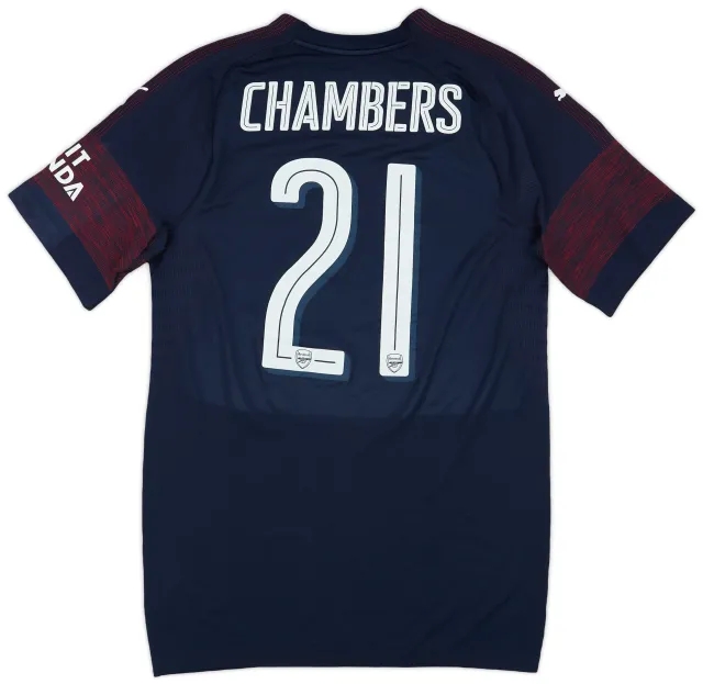 Puma 2018-19 Arsenal Match Issue Away Shirt Chambers #21