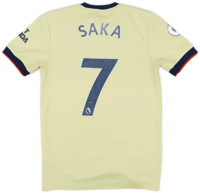 Nike 2021-22 Arsenal Away Shirt Saka #7 - 5/10 - (S)