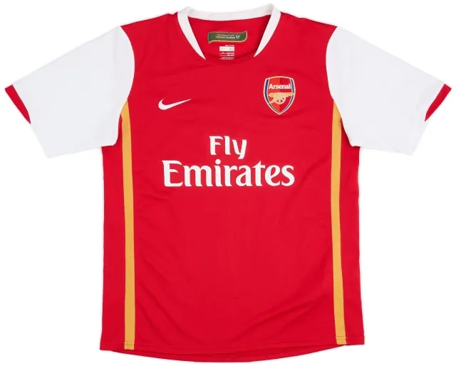 Nike 2006-08 Arsenal Home Shirt - 9/10 - (XL.Boys)