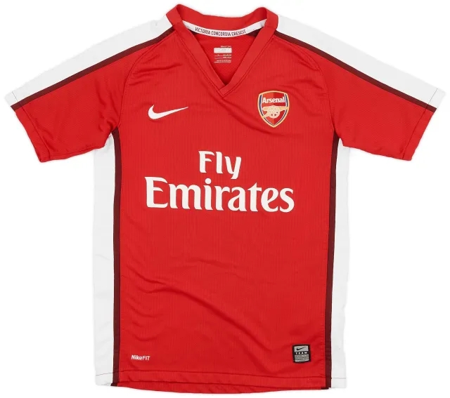 Nike 2008-10 Arsenal Home Shirt - 8/10 - (M.Boys)