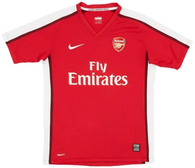 Nike 2008-10 Arsenal Home Shirt - 8/10 - (L.Boys)