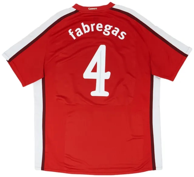 Nike 2008-10 Arsenal Home Shirt Fabregas #4 - 6/10 - (XXL)