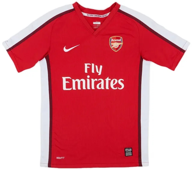 Nike 2008-10 Arsenal Home Shirt - 8/10 - (M.Boys)