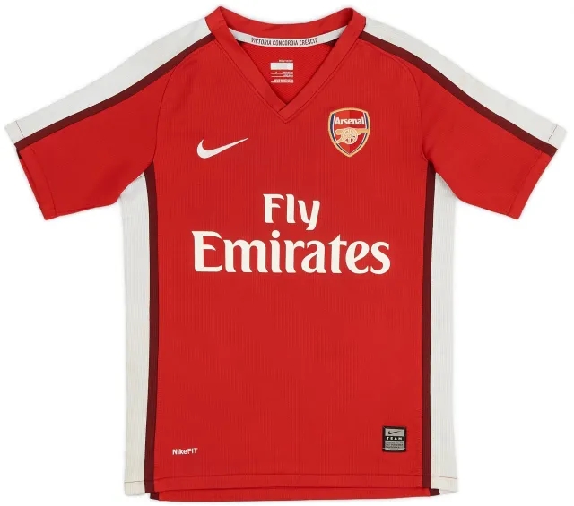 Nike 2008-10 Arsenal Home Shirt - 7/10 - (S.Boys)