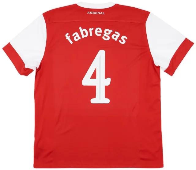 Nike 2010-11 Arsenal Home Shirt Fabregas #4 - 5/10 - (XL)