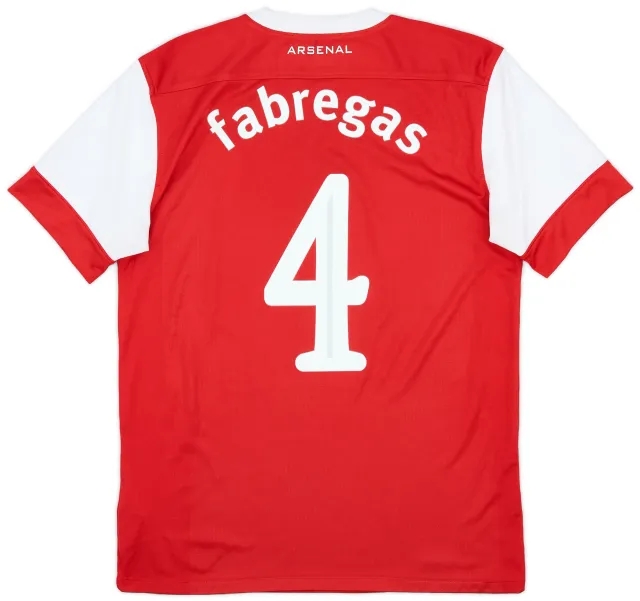 Nike 2010-11 Arsenal Home Shirt Fabregas #4 - 6/10 - (M)