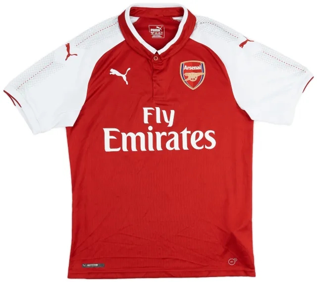 Puma 2017-18 Arsenal Home Shirt - 6/10 - (S)
