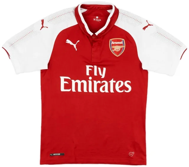 Puma 2017-18 Arsenal Home Shirt - 9/10 - (S)