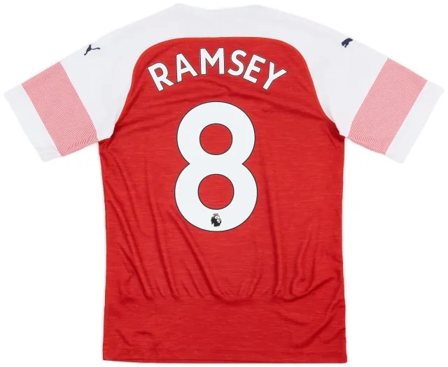 Puma 2018-19 Arsenal Home Shirt Ramsey #8 - 9/10 - (XS)