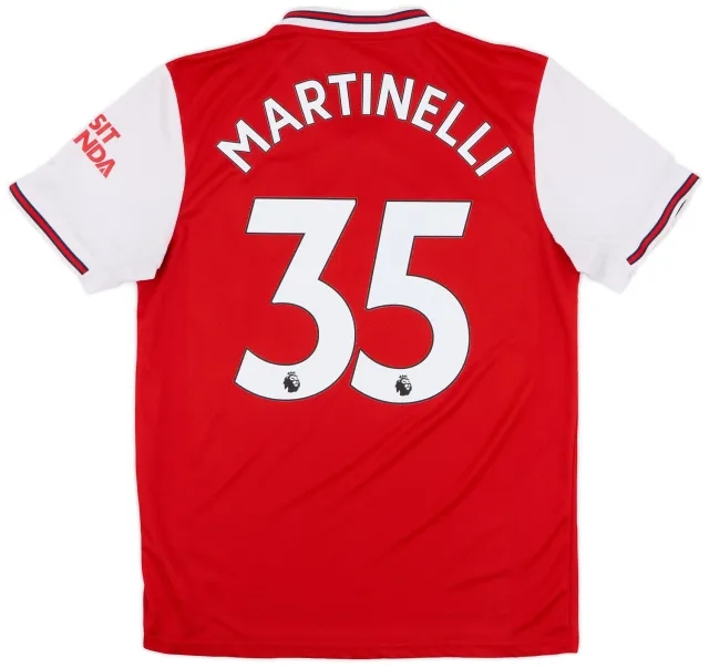 adidas 2019-20 Arsenal Home Shirt Martinelli #35 - 9/10 - (M)