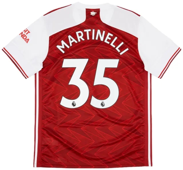 adidas 2020-21 Arsenal Home Shirt Martinelli #35 (L)