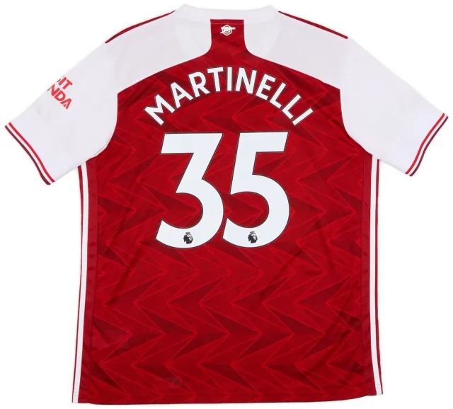 adidas 2020-21 Arsenal Home Shirt Martinelli #35 - 9/10 - (XL)