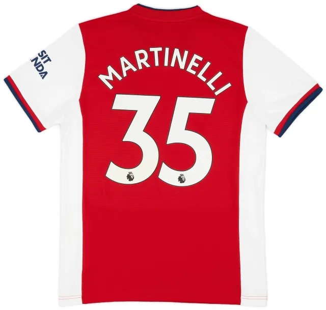 Nike 2021-22 Arsenal Home Shirt Martinelli #35 (L)