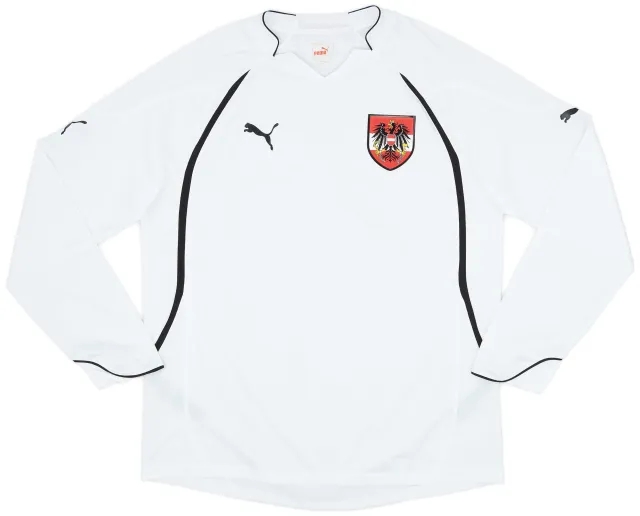 Puma 2010-12 Austria Player Issue Away L/S Shirt - 9/10 - (XL)