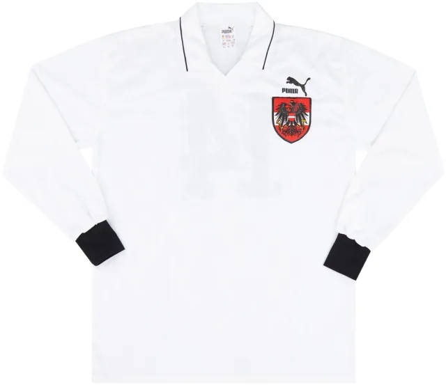 Puma 1992 Austria Match Issue Home L/S Shirt #14