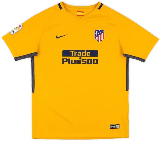 Nike 2017-18 Atletico Madrid Away Shirt - 8/10 - (XL.Boys)