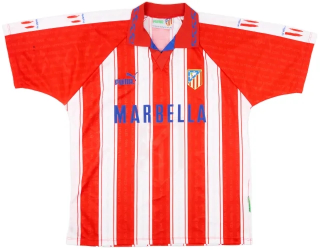 Puma 1995-96 Atletico Madrid Home Shirt - 8/10 - (L)