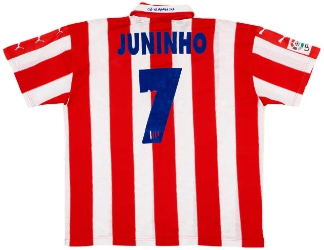 Puma 1997-98 Atletico Madrid Home Shirt Juninho #7 - 6/10 - (XL)