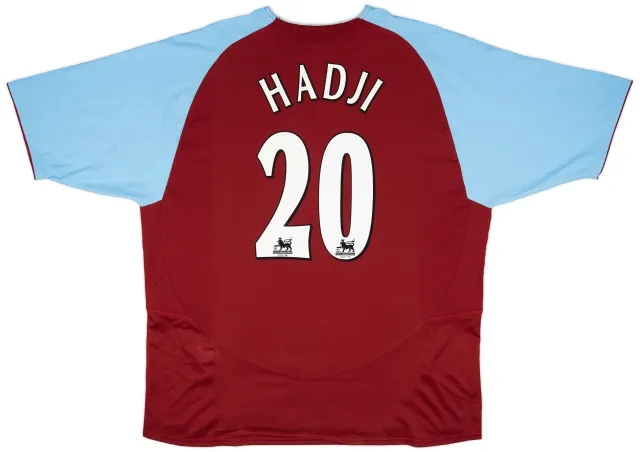 Diadora 2003-04 Aston Villa Home Shirt Hadji #20 - 8/10 - (XXL)
