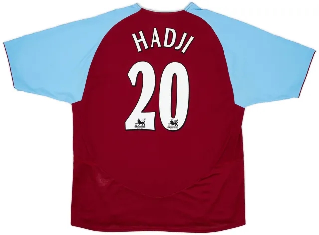 Diadora 2003-04 Aston Villa Home Shirt Hadji #20 - 8/10 - (XL)
