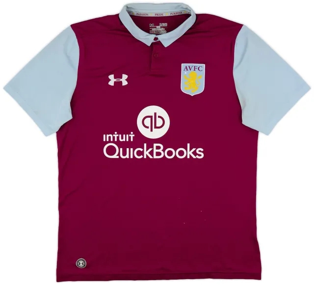 Under Armour 2016-17 Aston Villa Home Shirt - 6/10 - (XL)