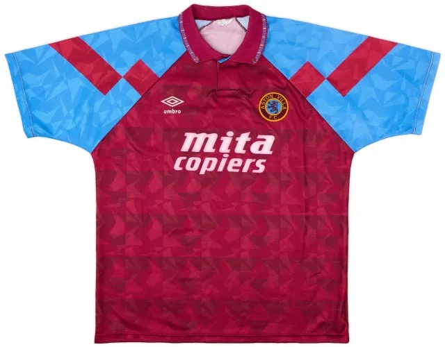 Umbro 1990-92 Aston Villa Home Shirt - 6/10 - (L)