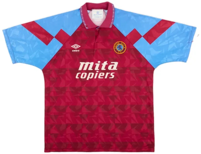 Umbro 1990-92 Aston Villa Home Shirt - 8/10 - (XL)