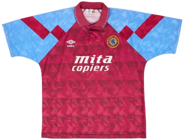 Umbro 1990-92 Aston Villa Home Shirt - 8/10 - (XL)