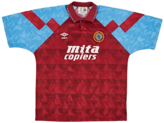 Umbro 1990-92 Aston Villa Home Shirt - 9/10 - (XL)
