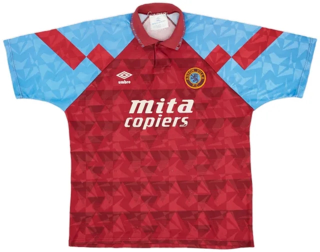 Umbro 1990-92 Aston Villa Home Shirt - 7/10 - (XL)