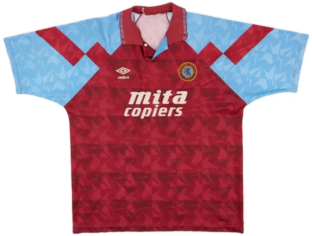Umbro 1990-92 Aston Villa Home Shirt - 6/10 - (XL)