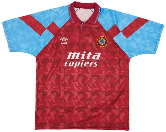 Umbro 1990-92 Aston Villa Home Shirt - 9/10 - (XL)