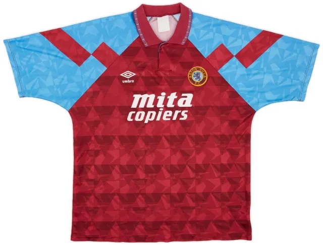Umbro 1990-92 Aston Villa Home Shirt - 7/10 - (XL)