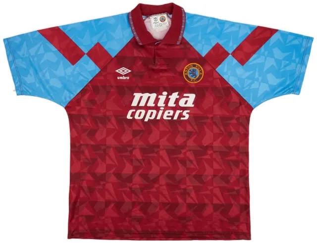 Umbro 1990-92 Aston Villa Home Shirt - 6/10 - (XL)