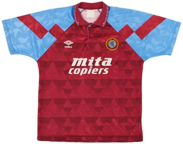 Umbro 1990-92 Aston Villa Home Shirt - 7/10 - (M)