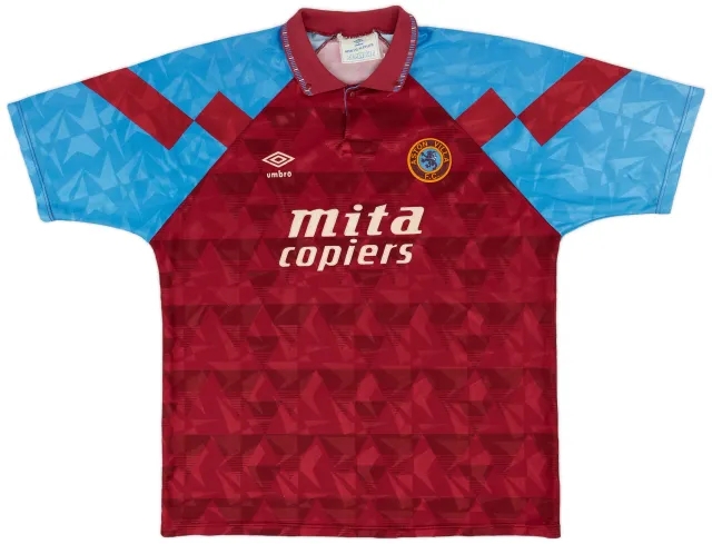 Umbro 1990-92 Aston Villa Home Shirt - 7/10 - (XL)