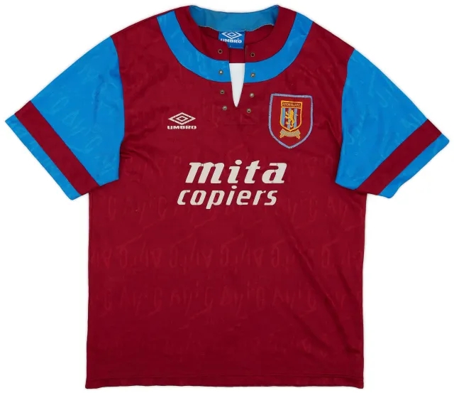 Umbro 1992-93 Aston Villa Home Shirt - 6/10 - (L)