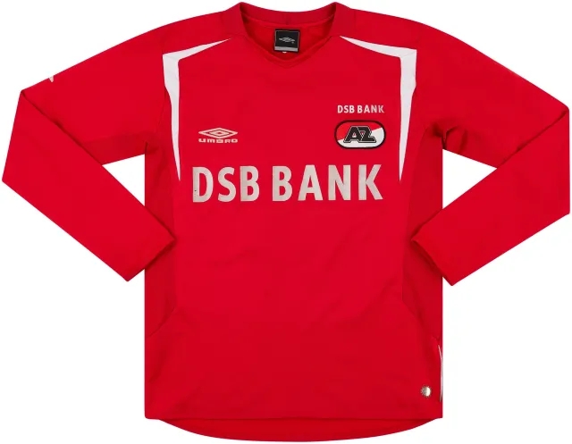 Umbro 2005-06 AZ Alkmaar Home L/S Shirt #2 - 7/10 - (S)