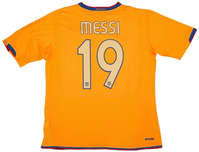 Nike 2006-08 Barcelona Away Shirt Messi #19 (L)