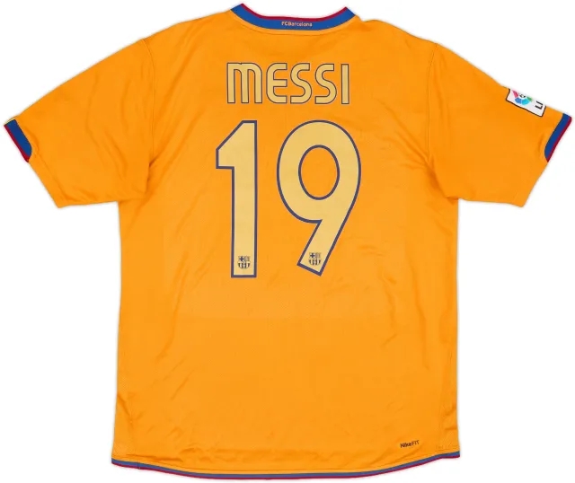 Nike 2006-08 Barcelona Away Shirt Messi #19 - 7/10 - (XXL)