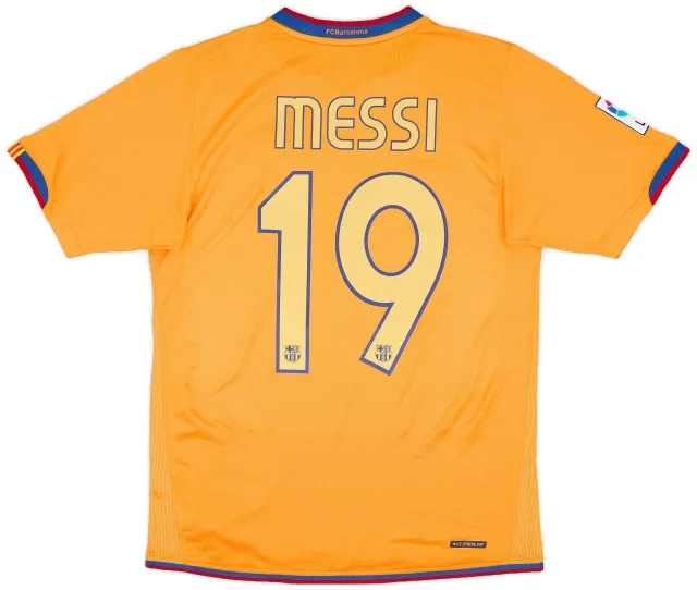 Nike 2006-08 Barcelona Away Shirt Messi #19 - 8/10 - (S)